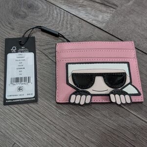 Karl Lagerfeld Blush Pink Card Holder